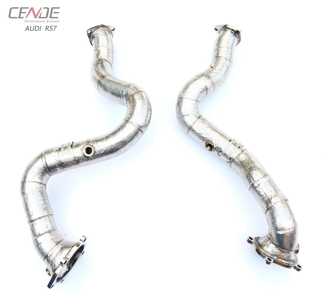 

CENDE carbon fiber system Downpipe Catalytic Converter For RS7 exhaust