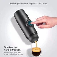 portable capsule coffee maker electric coffee machine mini espresso coffee machine with rechargeable battery for outdoor travel