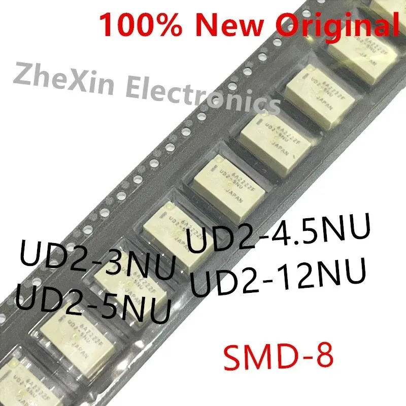 5 шт./лот UD2-12NU 、UD2-5NU 、UD2-4.5NU 、UD2-3NU SMD-8 Новое оригинальное сигнальное реле UD2-4.5NU-L
