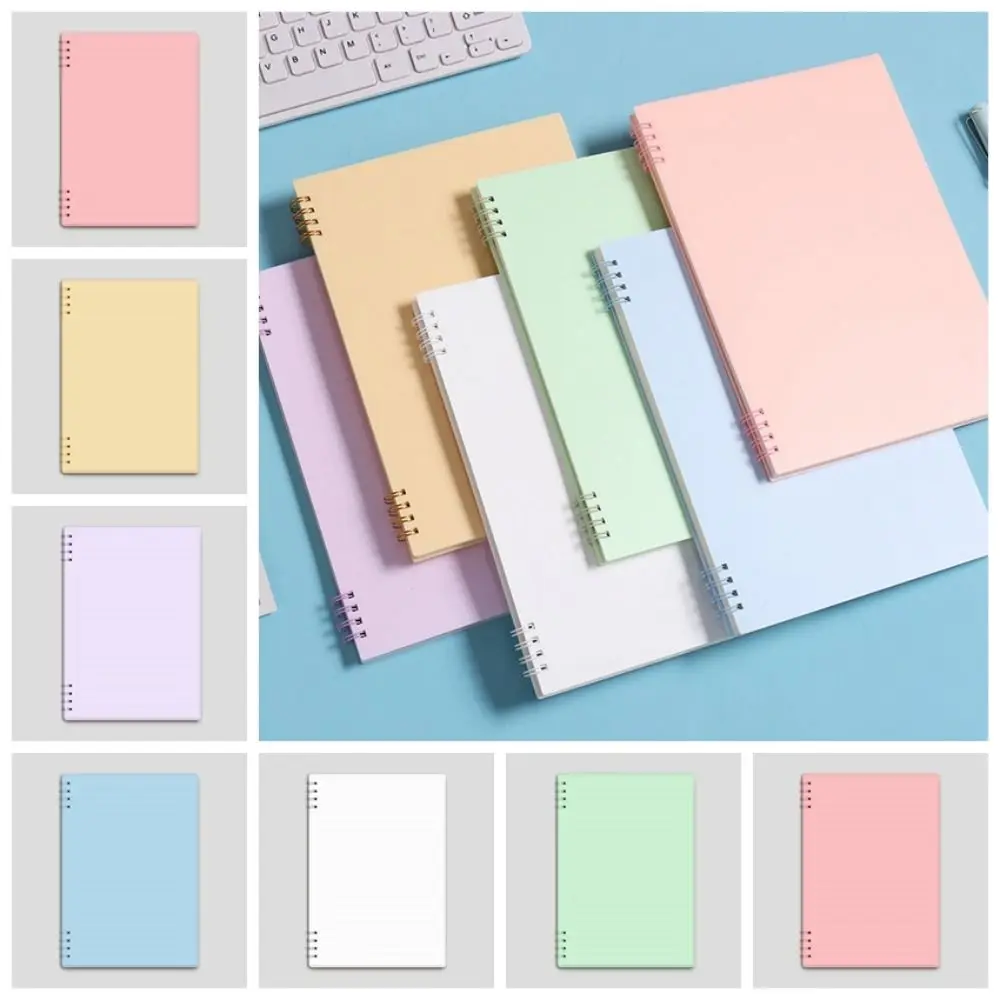 Блокнот со спиралью с утолщенной катушкой горизонтальная линия ежедневная