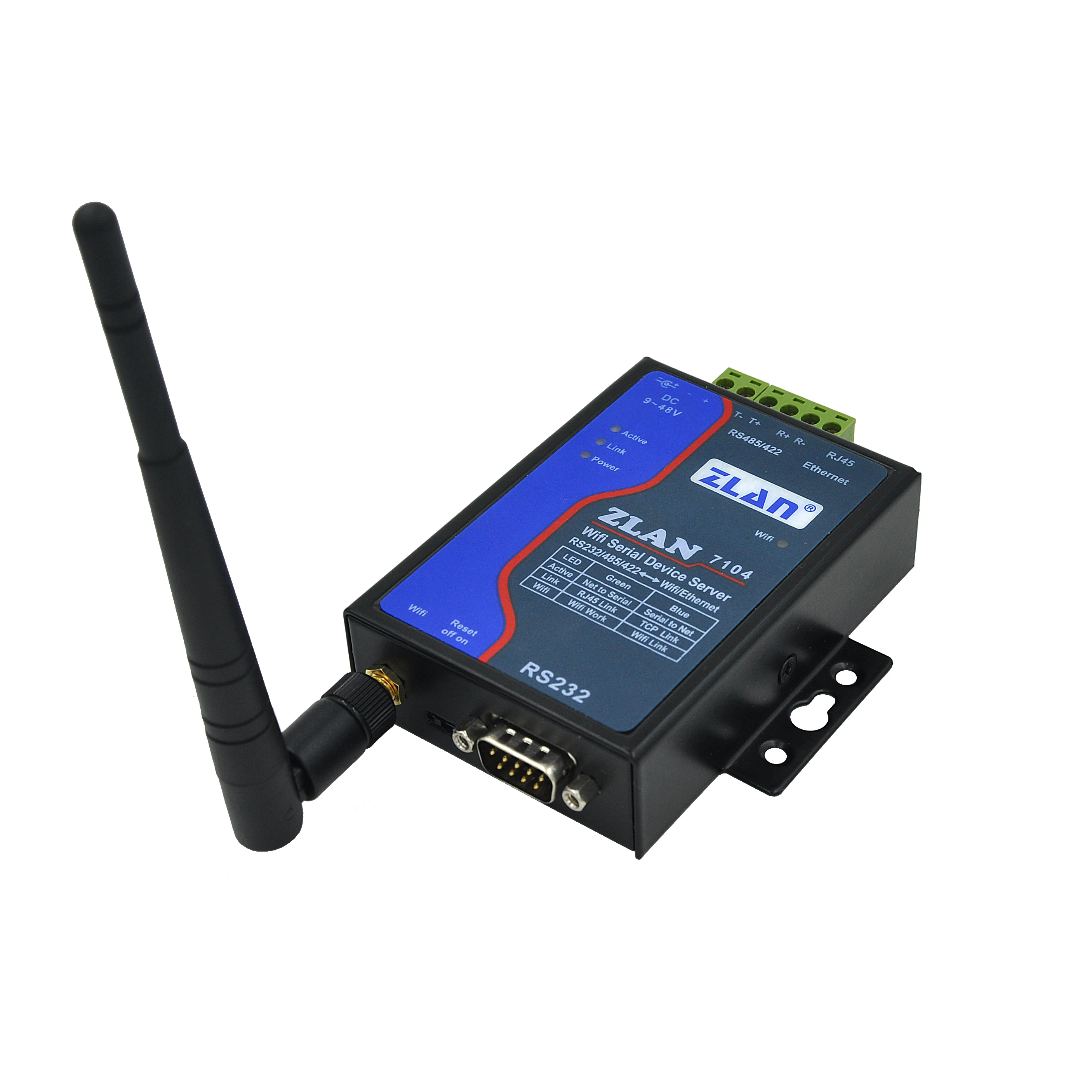 Модуль WIFI в последовательный RS232 RS485 RS422 RJ45 Ethernet-конвертер беспроводной ZLAN7104