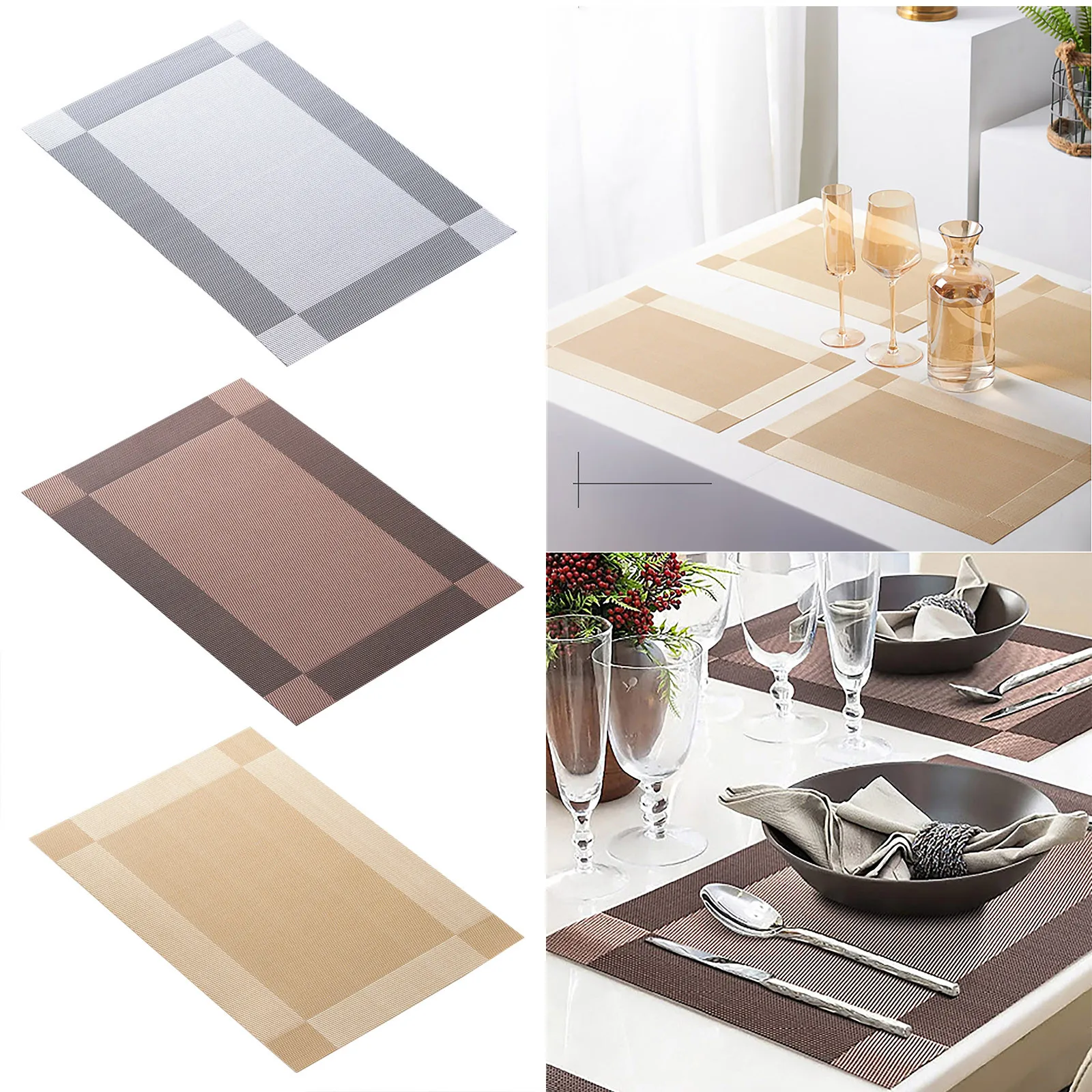 Стол обеденный набор круглая внешняя зеркальная кухня коврики для места на