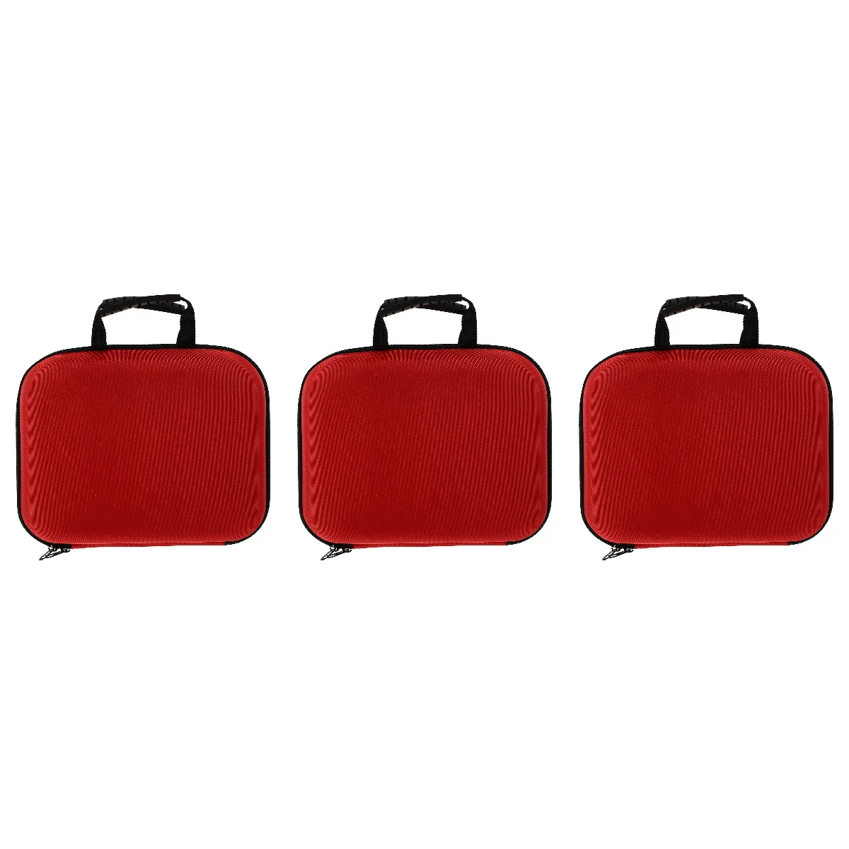 

3pcs Storage Case Storage Bag Medicine Storage Pouch Emergency Kit (Red)