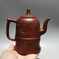 6 chinese yixing zisha pottery willow switch tall pot teapot purple clay pot kettle red mud ornaments gather fortune town house