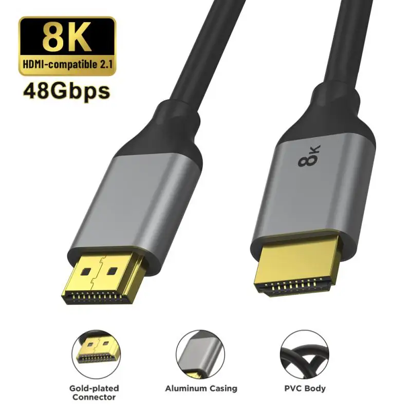 

HDMI-compatible Cable 2.0 4K 3D Video Cables Gold Plated For HD TV BOX PS4 Splitter Switcher Computer Laptops Displays Cord New