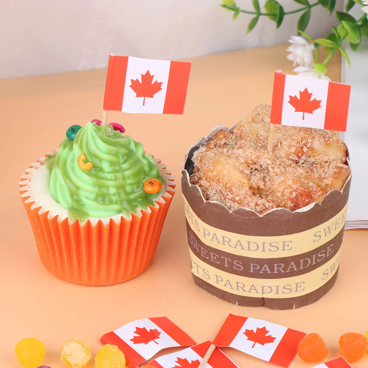 100 шт. Национальный флаг Мексики креативный дизайн торта медиаторы для фруктов