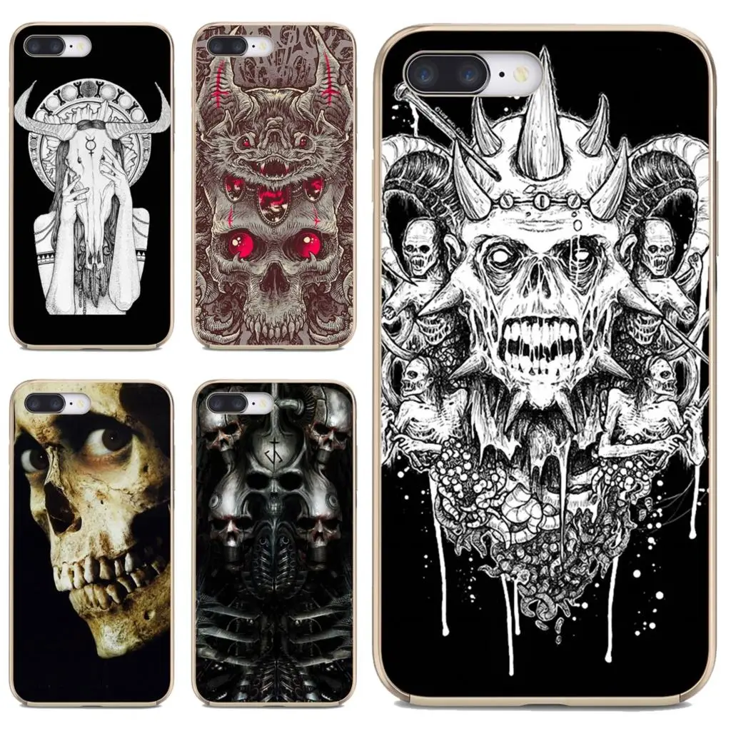 

Satanic-Skull Transparent Soft TPU Case For BQ Aquaris C U2 U V X2 X Lite Pro Plus E4.5 X5 E5 4G 6040L Magic S 5059