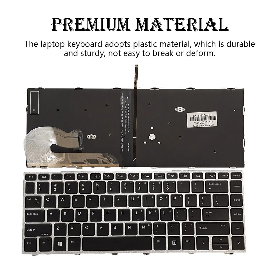 

Клавиатуры с подсветкой без указателя пыленепроницаемый чистый компьютер для набора текста универсальная хорошая сенсорная Замена для HP Elitbook 840G5