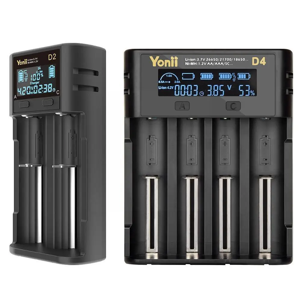 

Зарядное устройство USB для литий-ионных и никель-металлогидридных и никель-кадмиевых аккумуляторов, универсальное зарядное устройство для 14500 18650 26650 20700 18350 AAA AA батарей V1Y4