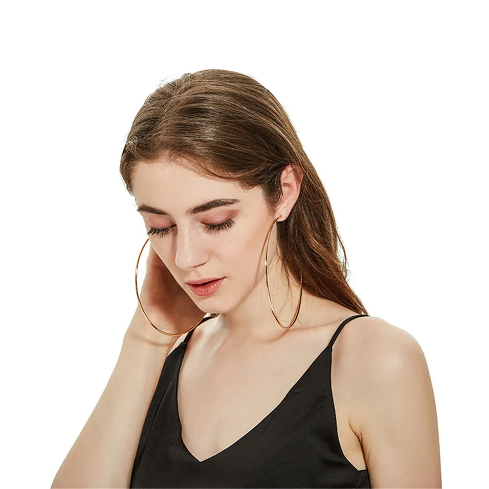 

Irregular French Long Golden Earrings Metal Hoop Earrings for Women Geometric Punk Women Dangle Earrings Fashion Jewelry 2022