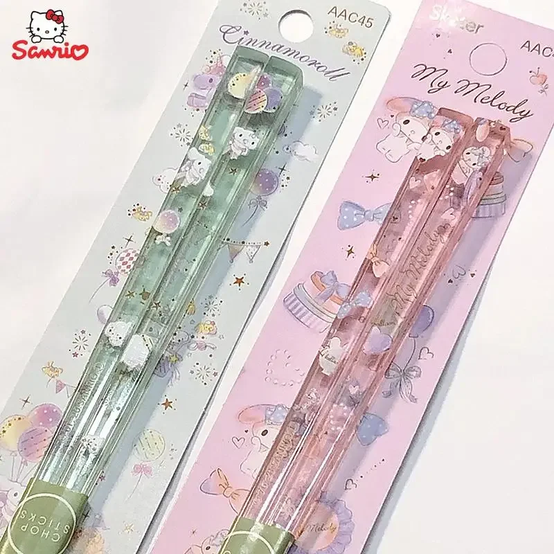 Оригинальные Хрустальные палочки для еды Cinnamoroll Melody аниме мультфильм Sanrio не