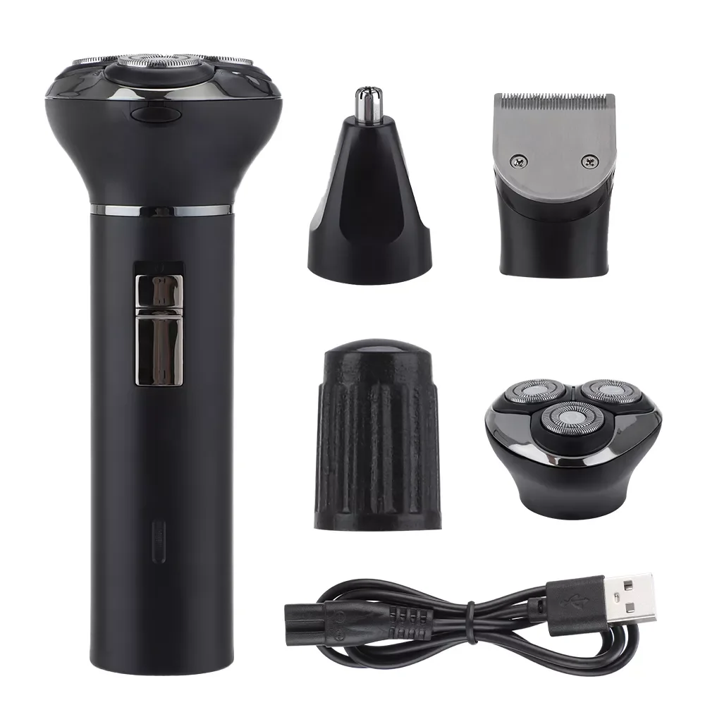 

Триммер для волос NEW2023 3 в 1 Мужской, профессиональный цифровой аккумуляторный, с USB, с лезвиями