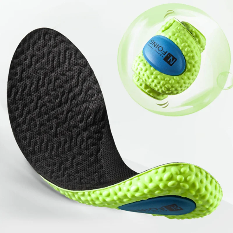 Latex Memory Foam Insoles Breathable Deodorant Support Insole for Men Women Soft Massage Sports High Elasticity Shoe Pads Sole