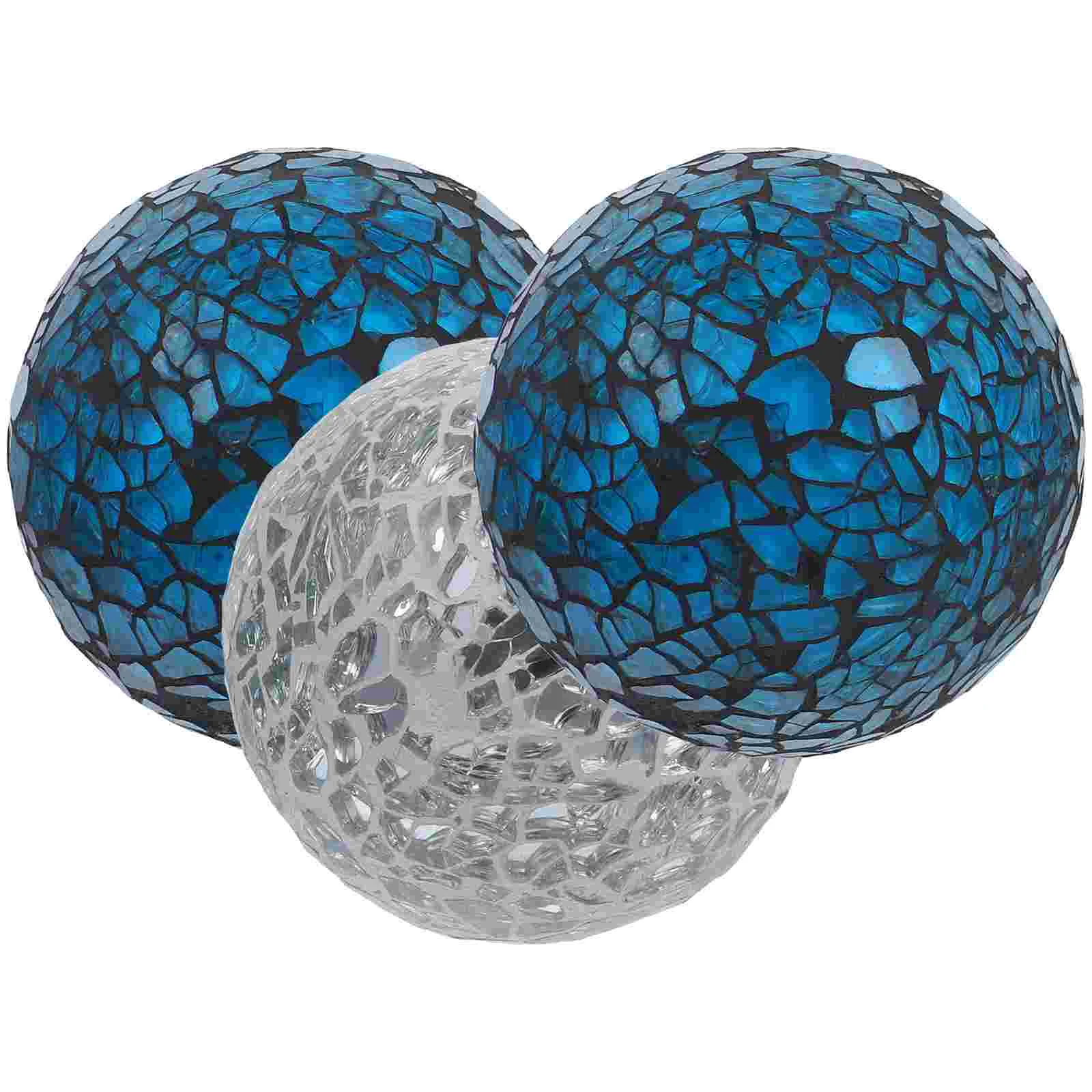 

Cracked Glass Ball Mosaic Party Props Festival Decors Performance Stage Balls Dining Tabletop