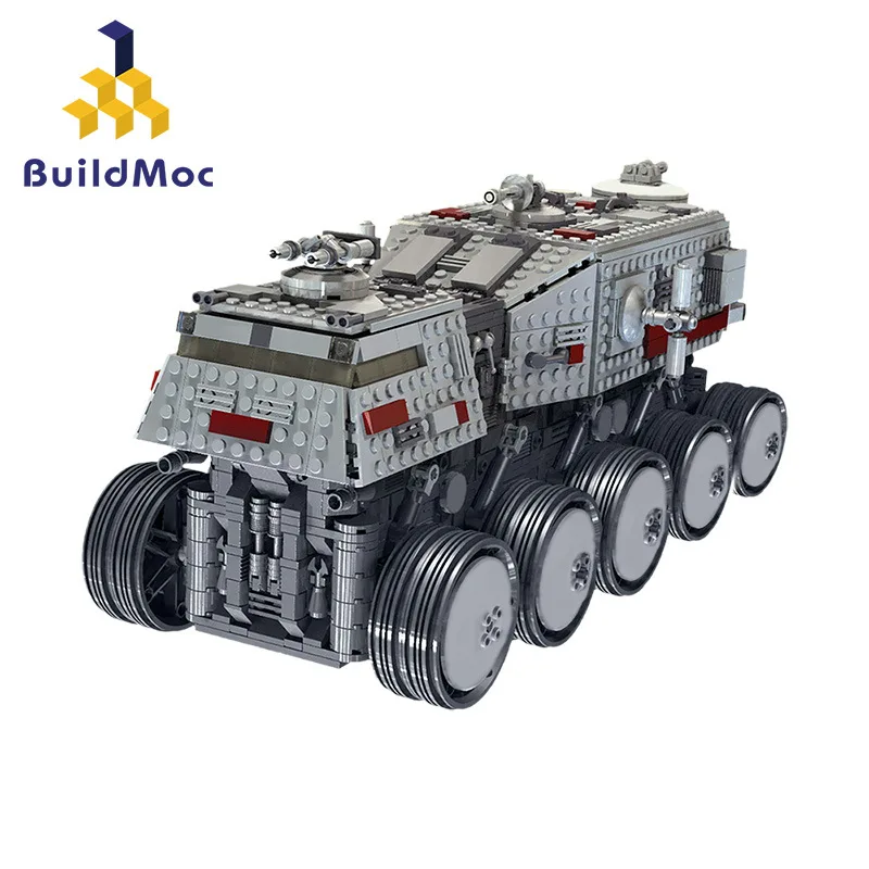 

BuildMOC, автомобили, которые выглядят как БРОНИРОВАННЫЕ АВТОМОБИЛИ, совместимы с мелкими блоками-головоломками, игрушки MOC-0261