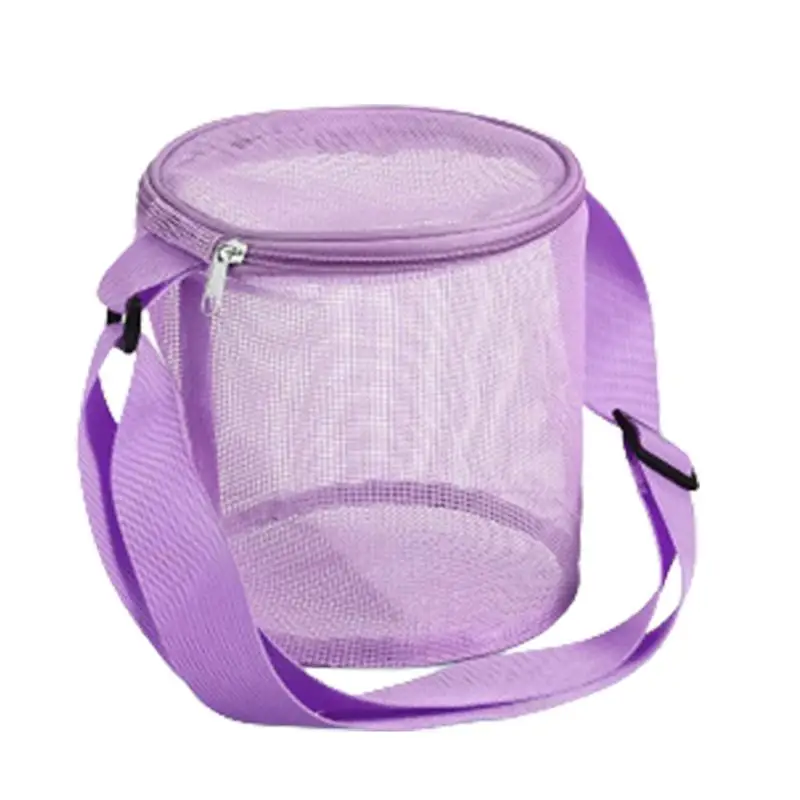 

Сетчатые пляжные сумки, сетчатые пляжные сумки с регулируемым ремешком, сетчатые пляжные сумки на молнии для хранения игрушек, легкие и про...