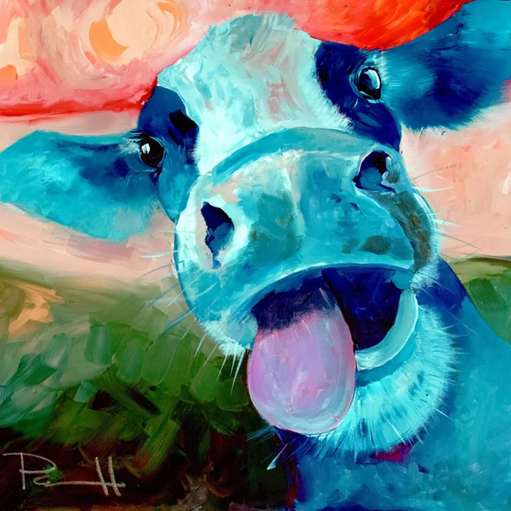 

5D DIY Cow Cute Animals Diamond Painting Square Round Rhinestone Hobby Crafts Mosaic Handmade Gifts Cross Stitch Home Decor