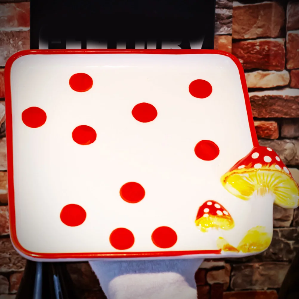 

Тарелка с ручной росписью, стерео блюдо для хлеба, грибов, салата, микроволновой печи, высокотемпературная домашняя посуда для выпечки