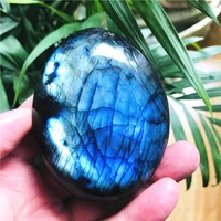 natural colorful labrador feldspar crystal original moonstone elongated stone ornament blueyellow moonstone