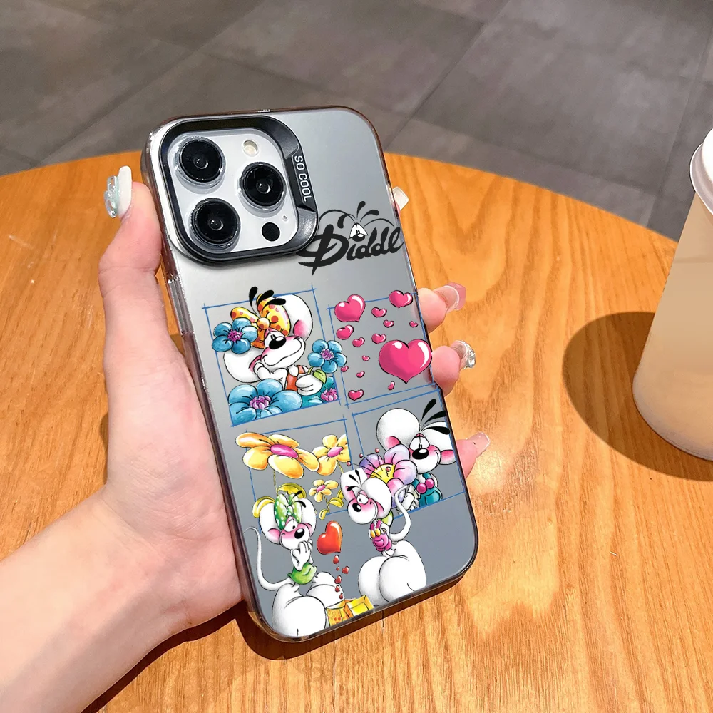 Фото Чехол для телефона FUNDA для Samsung S25 S24 S23 A07 A17 A06 4G 5G Защитный цветной чехол IMD с милым рисунком D-Diddl №3