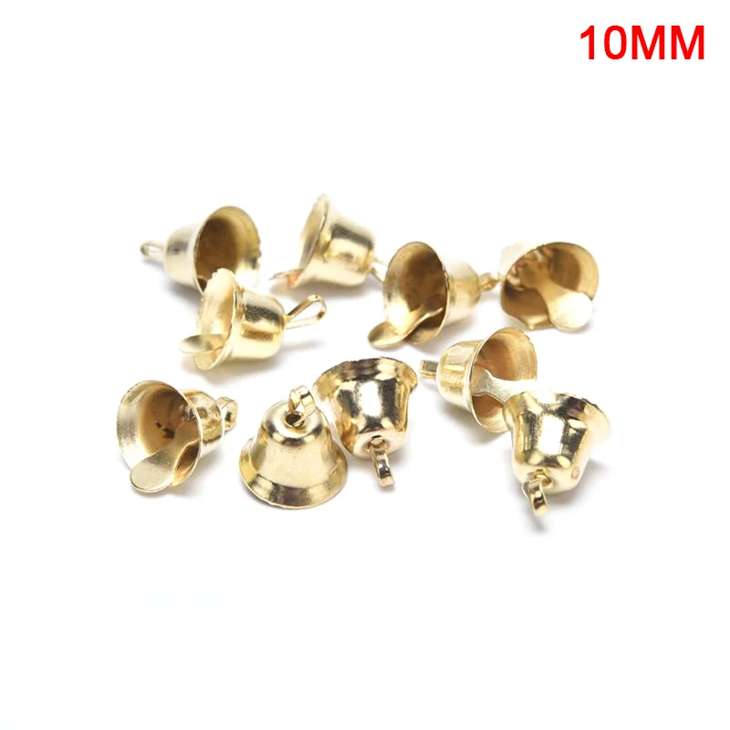 Металлические рождественские колокольчики 10 шт.