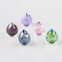 10pcs 89mm austria teardrop faceted crystal bead for bracelet jewelry making diy accessories loose spacer drop shape glass bead