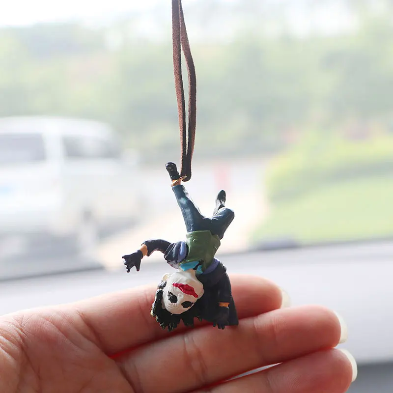 

Heath Ledger Joker Car Pendant Car Rear View Clown Ornament Car Decorative Rearview Mirror Pendant Car Interior Friend Gift