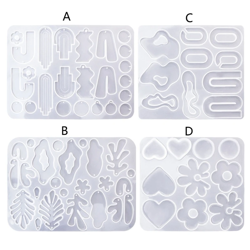 

DIY Irregular Earring Molds Jewelry Pendant Making Mold for Women Girls