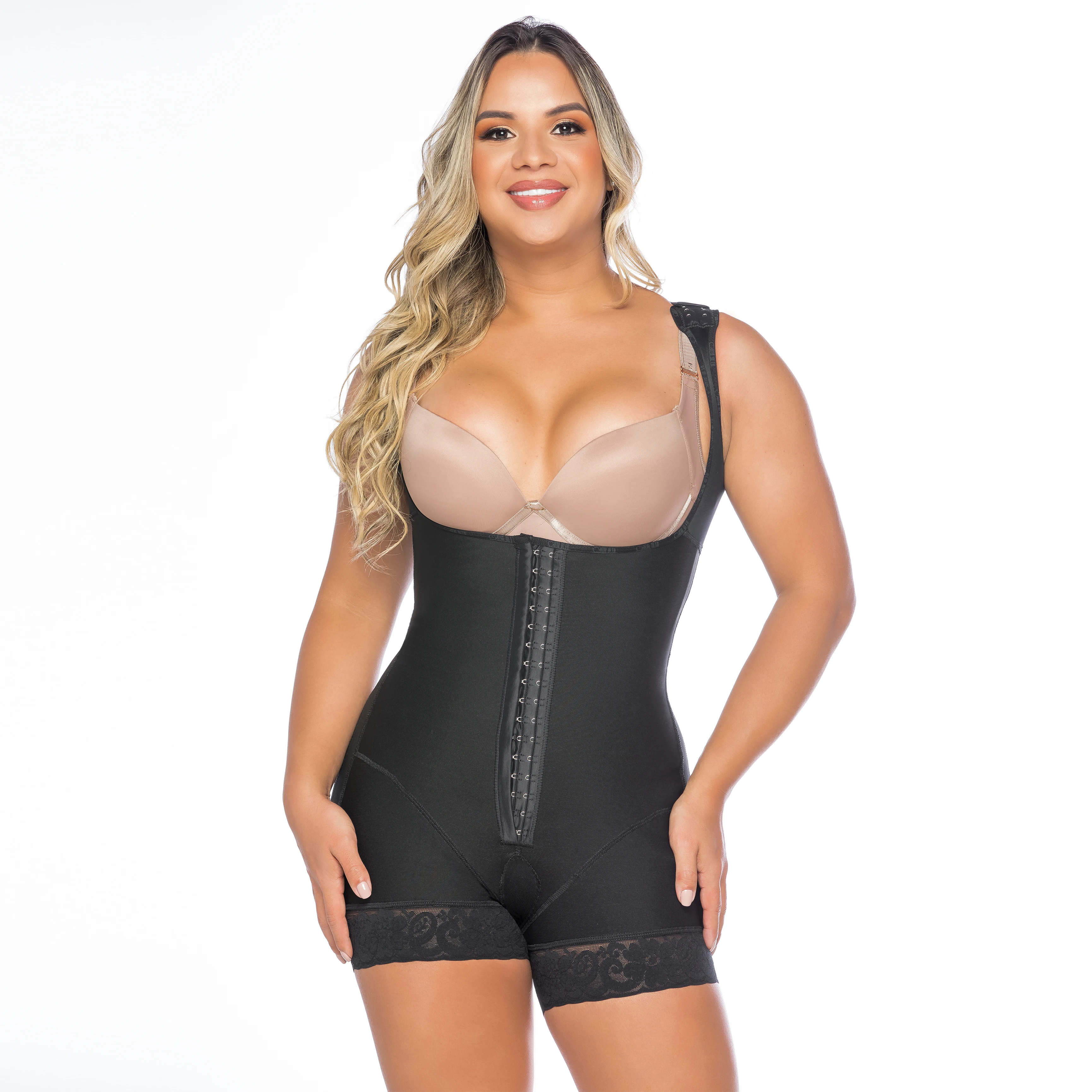 Faja Colombian 2Tummy Control Compression Garment Open Bust Shapewear