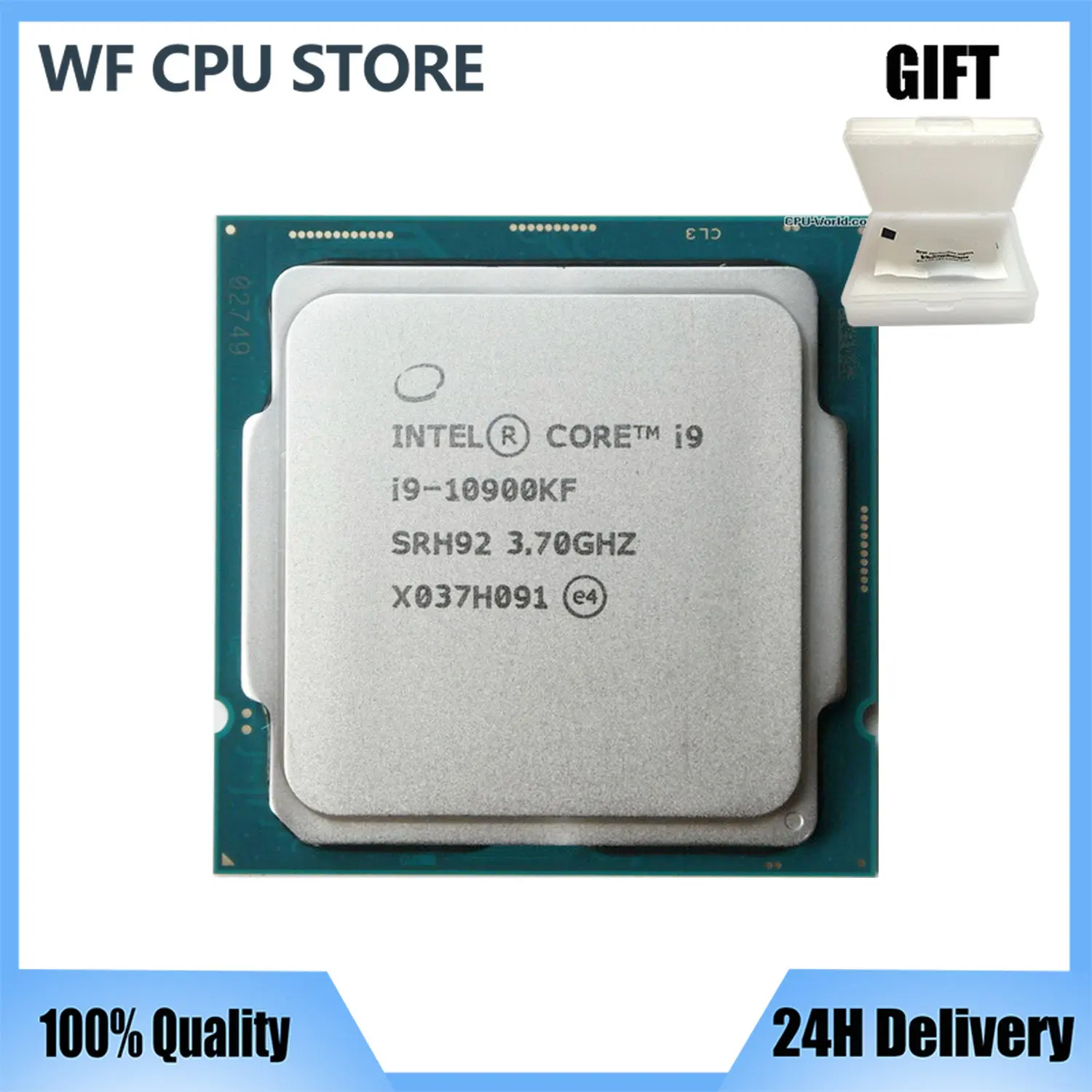 Совершенно новый игровой процессор Intel I9 10900KF для настольных ПК, чип OEM, только процессор 10-го поколения, 10-ядерный, 20-поточный разъем LGA1200, без вентилятора