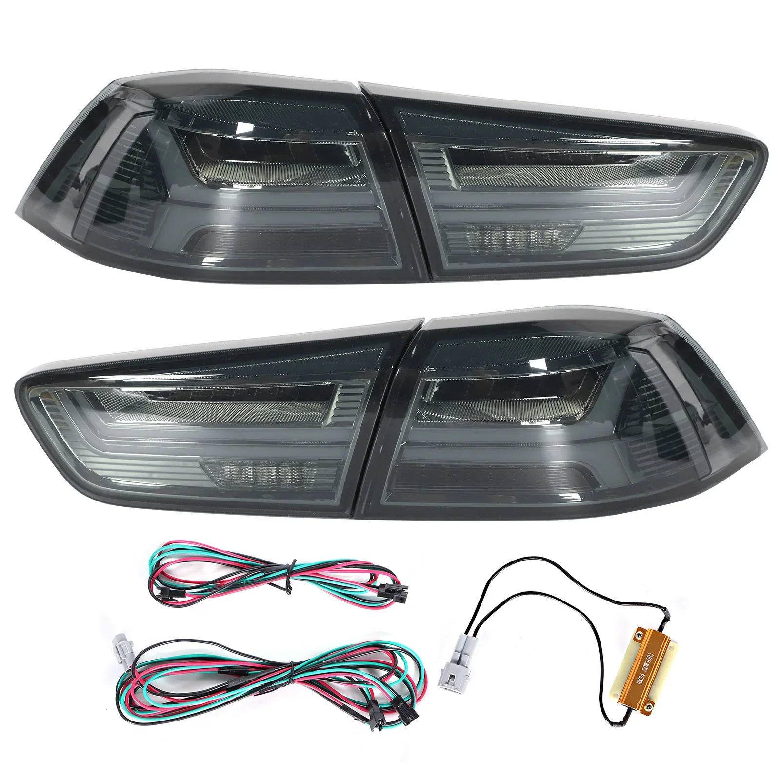 1 пара задние светодиодные лампы для Mitsubishi Lancer/Evo X 2008 2009 2010 2011 2012-2017