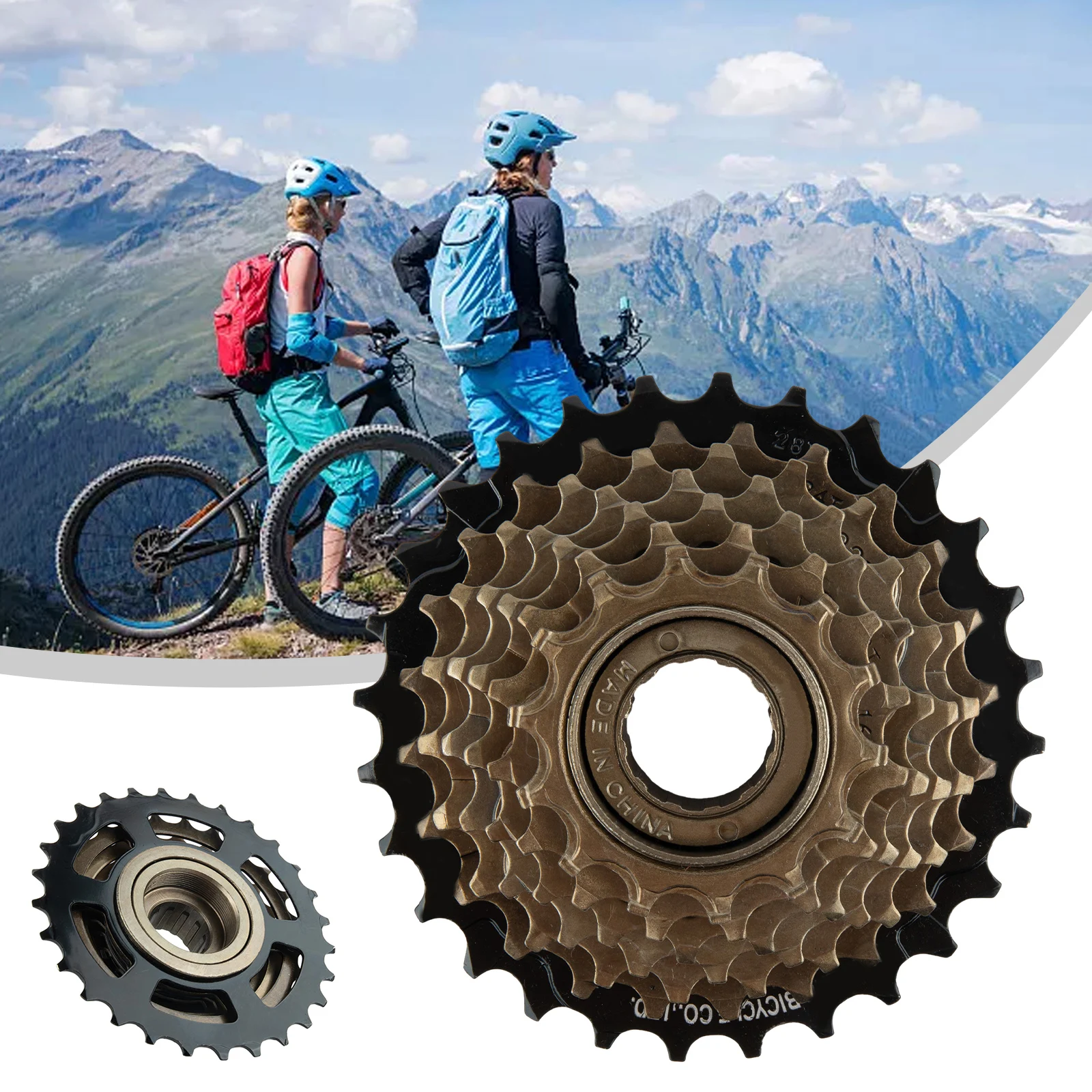 

Bicycle Components 7Speed Thread Type Sprocket Cycling Bicycle 7-speed For Mountain Bikes Positioning Flywheel