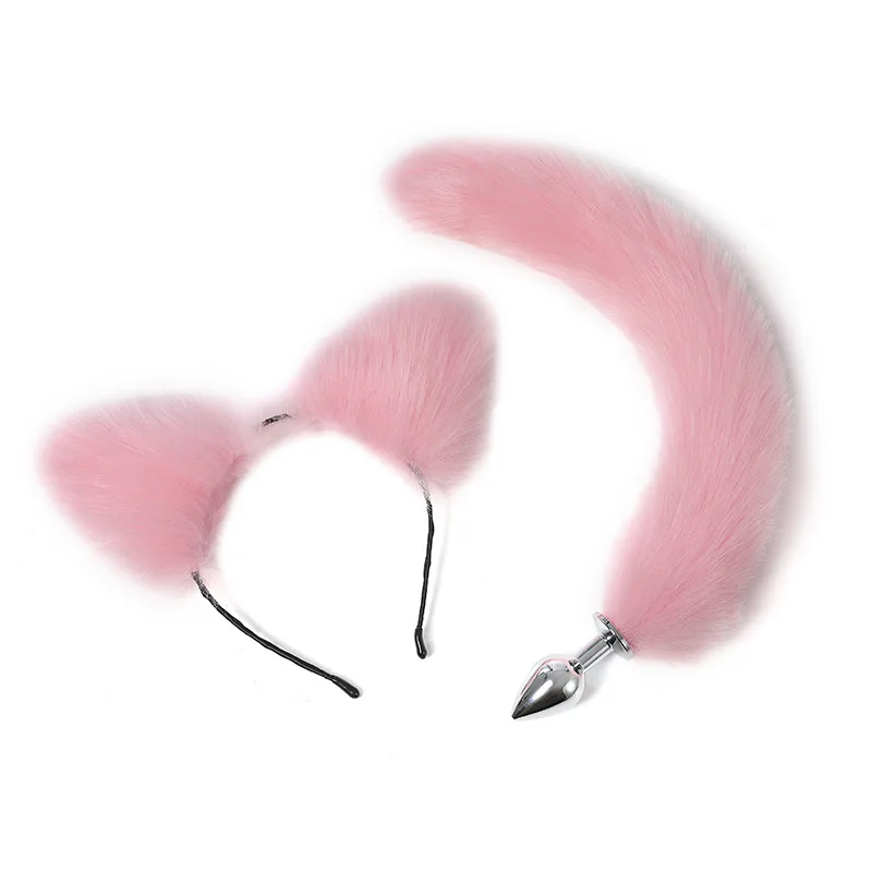 VaHppy 2 шт./лот ролевые игры маленькие лисы резинки для волос + плюшевая Анальная