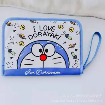 Doraemon Card Bag PU card holder ID Folder Japanese Mother and Child Manual ID Bag Passport Clutch coin purse wallet 1