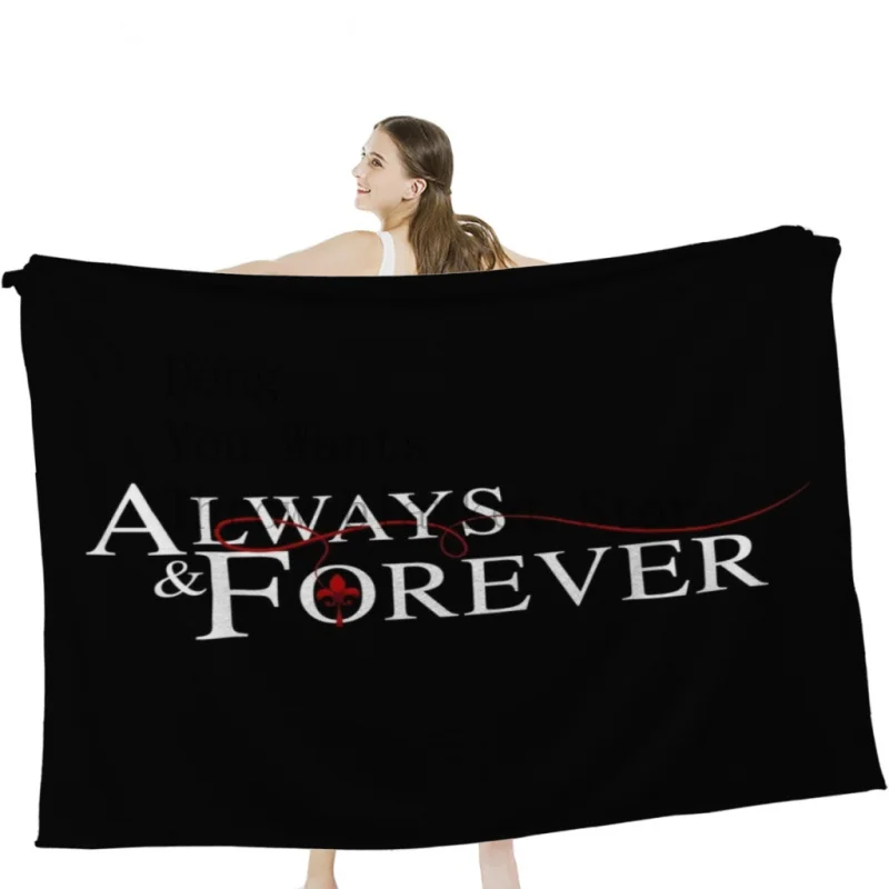 

Always and forever Throw Blankets Tufting Blanket For Travel Light Dorm Room Essentials Luxury Thicken Blanket