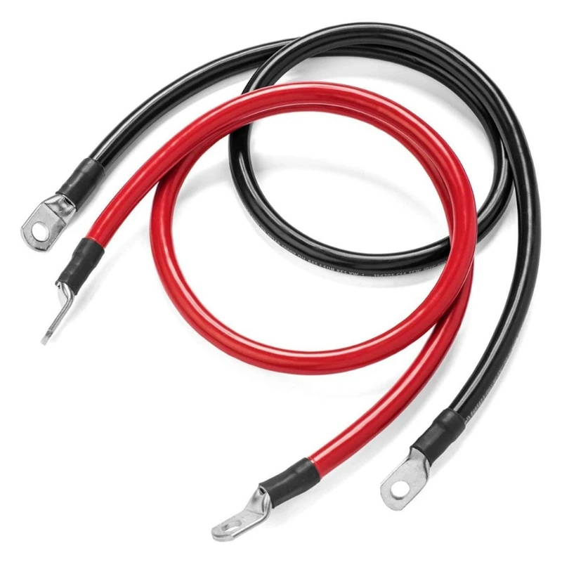 

2Pcs Universal 4AWG Connection Cable for Solar Car Copper Battery Inverter Cable Dropshipping