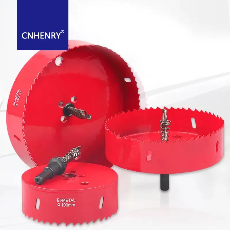 

Комплект биметаллической кольцевой пилы со сверлами и кольцевой пилой для сверления металла, ПВХ-доска и пластиковой пластиной, инструмент «сделай сам»