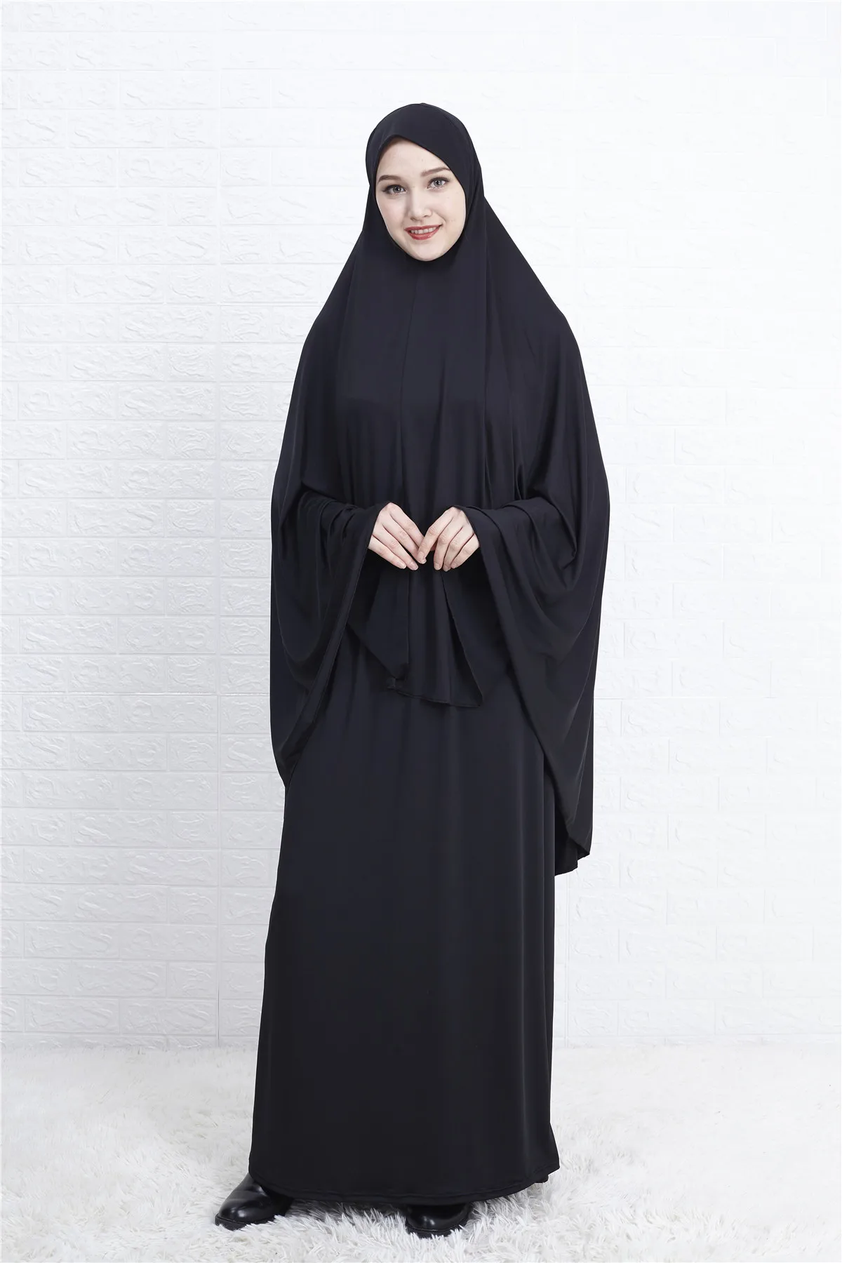 

Eid Muslim Prayer Garment Sets Women Ramadan Hijab Dress Islamic Clothing Dubai Turkey Namaz Long Khimar Musulman Jurken Abaya
