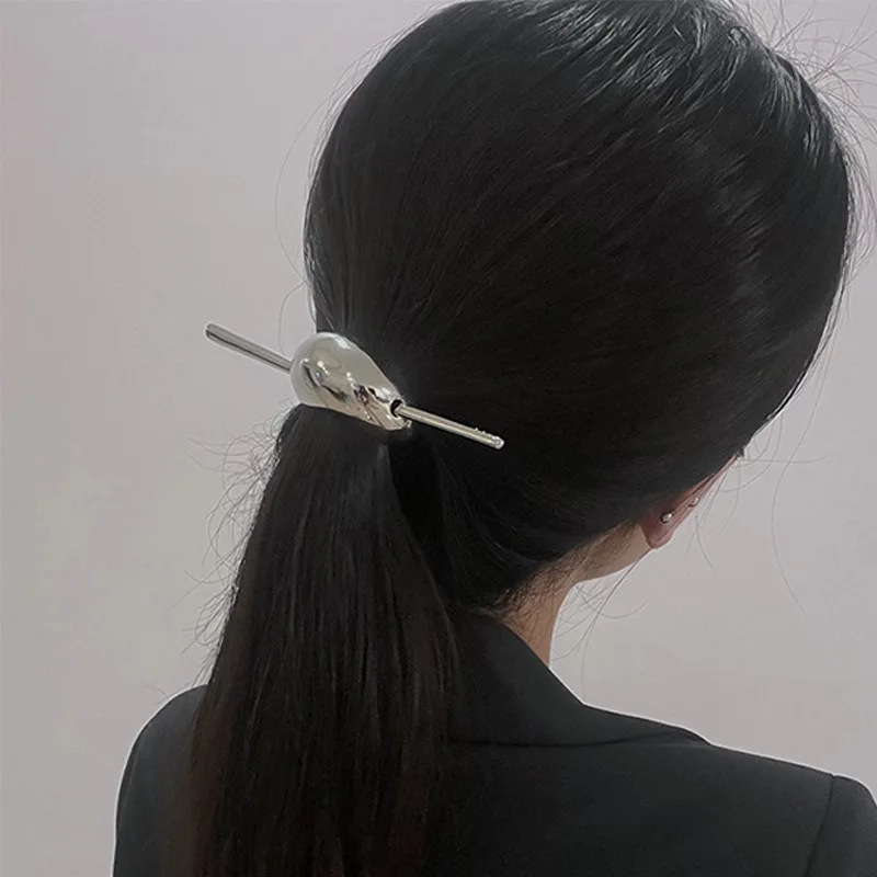 

Fashion Metal Geometric Hair Sticks Luxury Hair Clip Women Girls Ponytail Holder Hairpin Hair Accessories Hair Jewelry Gifts