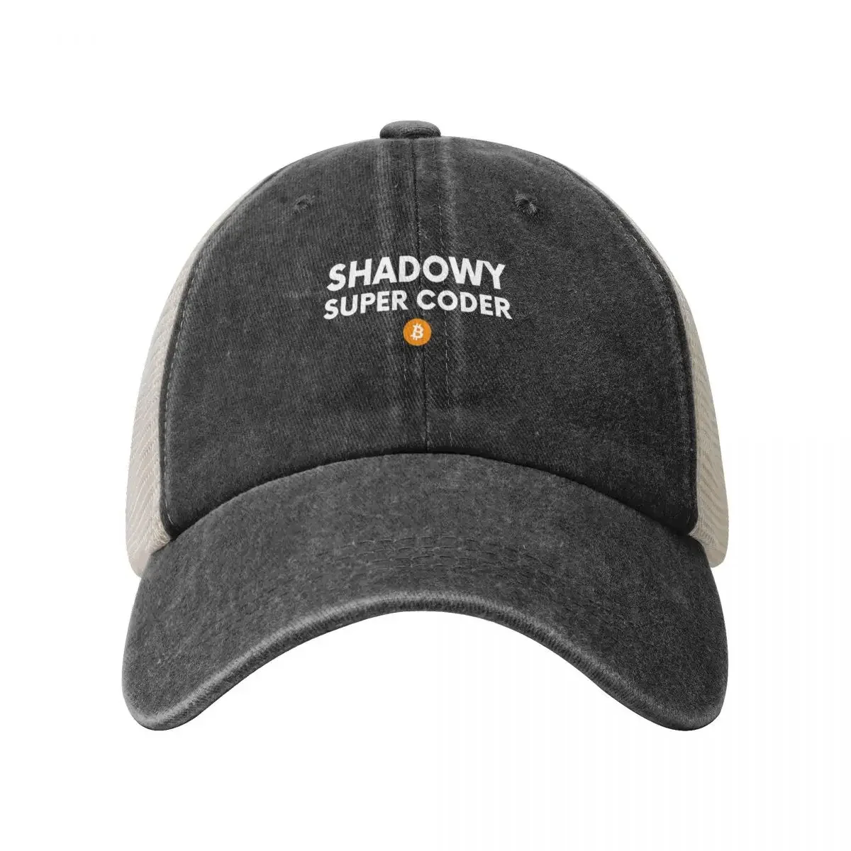 Shadowy Super Coder Crypto Blockchain Cryptocurrency Warren Бейсбольная кепка Шляпа Пляжный день рождения