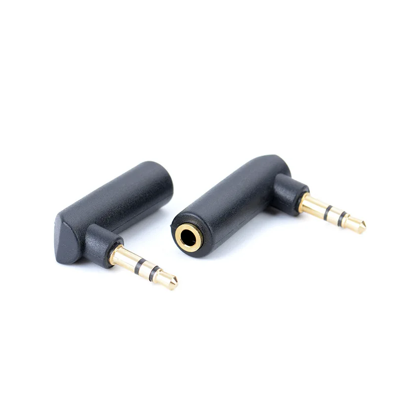 

3.5mm Male To Female 90 Degree Right Angled Adapter Converter Headphone Audio Microphone Jack Stereo Plug Connector