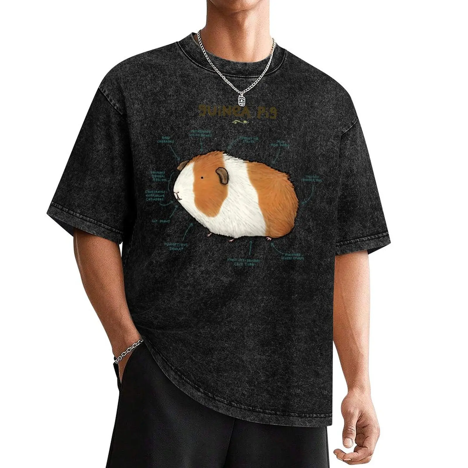 Футболка Anatomy of a Guinea Pig футболки с рисунком забавная футболка для мужчин