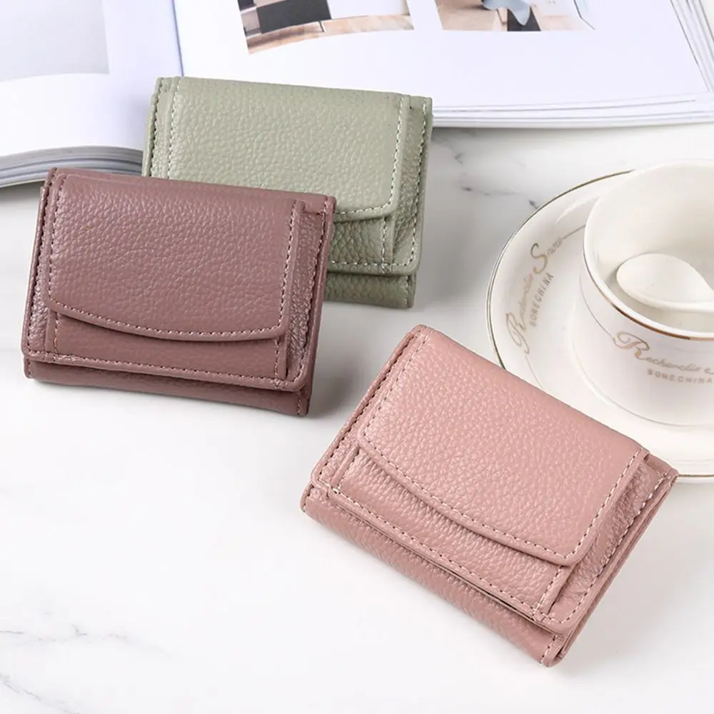 

Women Mini Wallet Short Simple Tri-fold Wallet Ladies Multi-card Bags Large-capacity Anti-theft Brush famale Coin Bags 2022 New