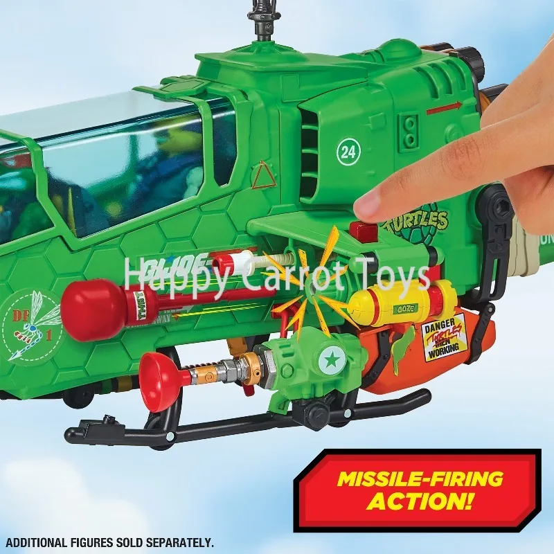 Фото Оригинальный набор Playmates Turtles X GI JOE: фигурка Черепашки-Вертолетщика 20 дюймов, секретная система вооружения Мутантов, детский игровой набор, игрушка №5