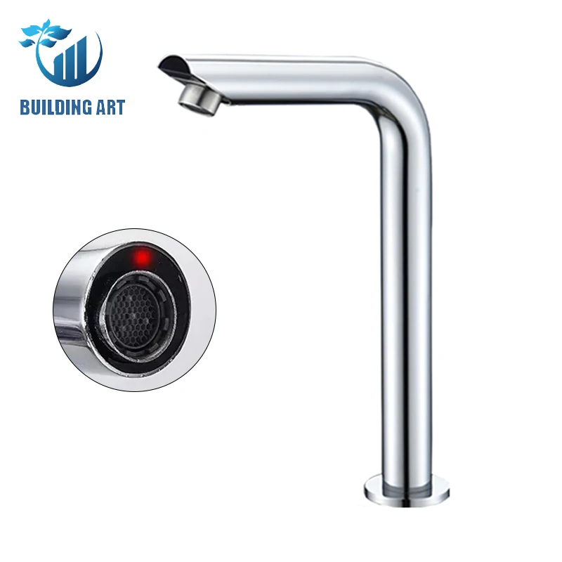 

Chrome Smart Sensor Basin Faucet Set,Bathroom Faucet ,Hot Cold Water Mixer Washbasin Sink Faucets, Auto Sensing Basin Faucet,