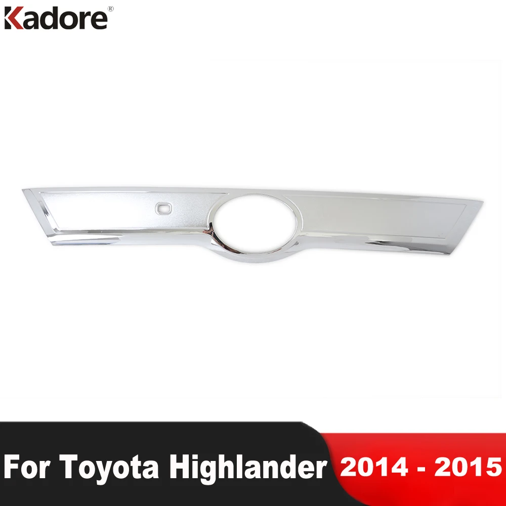 

Car Rear Trunk Lid Cover Trim For Toyota Highlander 2014 2015 ABS Chrome Tail Gate Tailgate Molding Strip Sticker Accessories