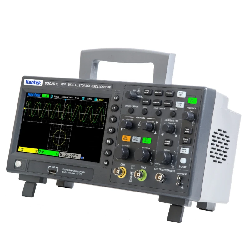 

Digital Oscilloscope Meter Desktop Oscillograph Oscillometer 7 Inch TFT LCD Screen 2CH+1CH Channels