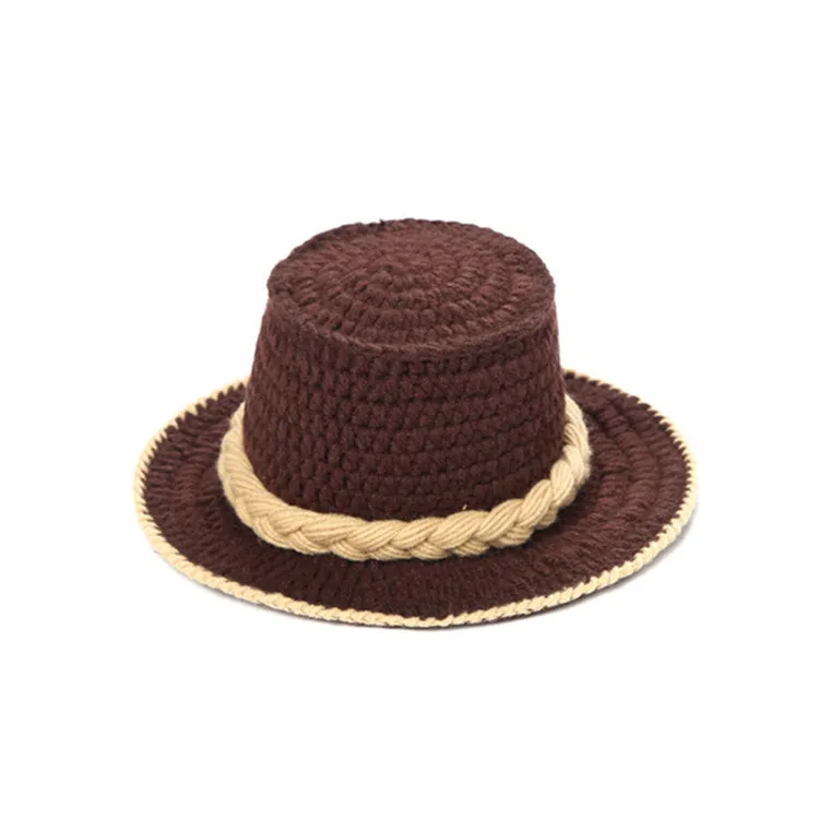 Детский Костюм Пастушки В Западном Стиле Вязаный Наряд Ручной Работы Со Шляпой И