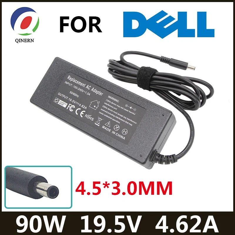 19.5V 4.62A 90W 4.5*3.0mm AC Laptop Charger For Dell XPS 11 