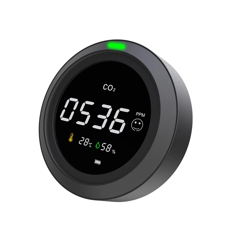 

Air Quality Monitor CO2 Detector, Temperature And Relative Humidity CO2 Meter, NDIR Channel Sensor, 0-5000 Ppm Range